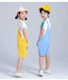 CN Rainbow Print Blue Dungaree With T-Shirt 2 Piece Set 11633