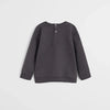 MG Cherie Pom Pom Print Dark Grey Terry Sweatshirt 12234