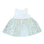 MM Foil Stars Bottom With Sherpa Sharug White Frock 13330