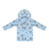 DSNY Bunny Face Warm Furr Fleece Blue BathRobe 13338