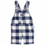 Oshksh Blue & White Box Check Buckle Top Cotton Dungaree 11559