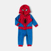 MRVL Spider Man Warm Fluffy Furr Fleece Blue Romper 13332