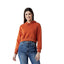 TS Short Style Ladies Rust Fleece Hoodie 13515