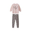 MNT Be Kind Heart Print & Leopards Legging Fleece 2 Piece Set 13262