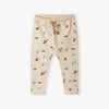 5.10.15 Adventure Map Print Cream Terry Trouser 14641