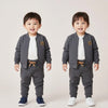 L&S Make Noise Mock Neck Zipper Terry & Trouser Tracksuit 14683