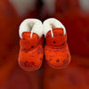 CN Love Big Hearts Warm Quilted Red Fleece Soft Shoes 12609