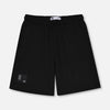 ZR Low Sun Badge Plain Black Terry Shorts 12888