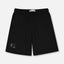 ZR Low Sun Badge Plain Black Terry Shorts 12888