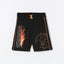 LFT Pokeman Charizard Print Black Terry Shorts 12901