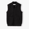 5.10.15 Mock Neck Quilted Front Pocket Black Sleeveless Zipper 14605