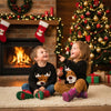 MNG Reindeer Face Embrroided Black Fleece Sweatshirt 14331