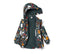 TG All Over Animal farm Print Ocean Hooded Puffer Jacket 13596
