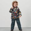 TG All Over Animal farm Print Ocean Hooded Puffer Jacket 13596