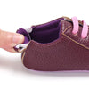 VLSN Textured Leather Style Magenta Booties Shoes 12115