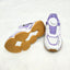 Rotating Laces Lock High Sole Purple & White Shoes 12283
