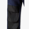 5.10.15 Black Cord Knee patch Style Navy Blue Terry Trouser 14652