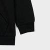 F&F Jet Black Zipper Fleece Hoodie 12617