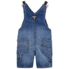 OSHKSH Contrast Shoulder Metal Buckle Mid Blue Denim Dungaree 11565