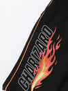LFT Pokeman Charizard Print Black Terry Shorts 12901