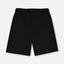 ZR Low Sun Badge Plain Black Terry Shorts 12888