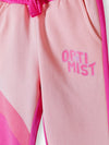 5.10.15 Opti Mist Contrast Pink Belt Fleece Joggar Trouser 14967