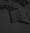 BB Front Embroided Logo Black Fleece Sweatshirt 13702