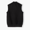 5.10.15 Mock Neck Quilted Front Pocket Black Sleeveless Zipper 14605
