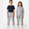 L&S Side Contrast Tape White Cord Fleece Light Grey Jogger Trouser 14661