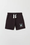 SFR Feel the Good Vibes Dark Grey Terry Shorts 12890
