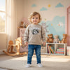 MNG California Team Funny With Tiger Face Embroided Fleece Sweatshirt 14332