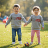 L&S Champions New York Fleece Grey Sweatshirt 14851