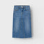 NME IT Rough Bottom Open Style Blue Long Denim Skirt 12952