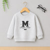 MNG Glitter Magic Time & Stars Textured Grey Fleece Sweatshirt 14239