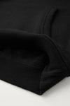 ZR Embroided SKTD Black Kangaroo Pockets Fleece Hoodie 12149
