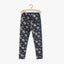 5.10.15 Yellow Flowers Print Dull Blue Legging 11410