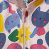 5.10.15 All Over Multi print Terry Zipper Hoddie 14606