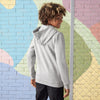 MX World Wide Badge Grey Fleece Zipper Hoodie 12911