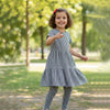 L&S Black & White Check Box Frock With Legging 2 Piece set 15004