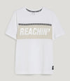 CA Reachin Print Color Block White T-Shirt 13128