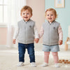 5.10.15 Go Badge Ottoman Grey Sleeveless Kids Zipper 13463