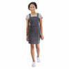 STVE Madden Striped Top With Grey denim Dungaree 2 Piece Set 13664
