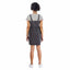 STVE Madden Striped Top With Grey denim Dungaree 2 Piece Set 13664