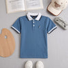 NAU Embroided Logo Cadet Blue Pique Polo 13024