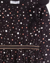 5.10.15 Elastic Belt Style Multi Dots Black Frock 13529