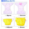 CRT FLWR Plain Orange Washable Reuseable Diaper Pant 11192