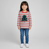 GRG Chirstmas Tree & Red Strips Long Full Sleeves T Shirt 10394