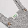 TPM Front Pocket Rabit Badge Textured Grey Knitted Dungaree 10909