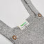TPM Front Pocket Rabit Badge Textured Grey Knitted Dungaree 10909