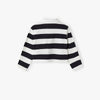 L&S Badges Embroided Blue & White Strips Short Body Full Sleeves Polo 14979 A